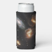 Stephans Quintet: Galaxie-Galaktische Trümmer Selters Dosenkühler (Seltzer Vorderseite)