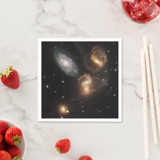 Stephans Quintet: Galaxie-Galaktische Trümmer Serviette (Beispiel)