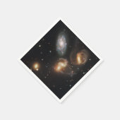 Stephans Quintet: Galaxie-Galaktische Trümmer Serviette (Ecke)