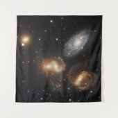 Stephans Quintet: Galaxie-Galaktische Trümmer Wandteppich (Vorderseite (Horizontal))
