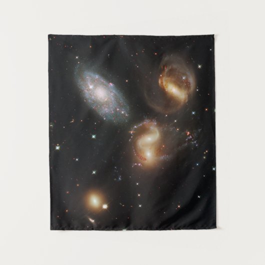 Stephans Quintet: Galaxie-Galaktische Trümmer Wandteppich (Vorderseite)