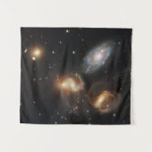 Stephans Quintet: Galaxie-Galaktische Trümmer Wandteppich (Vorderseite (Horizontal))