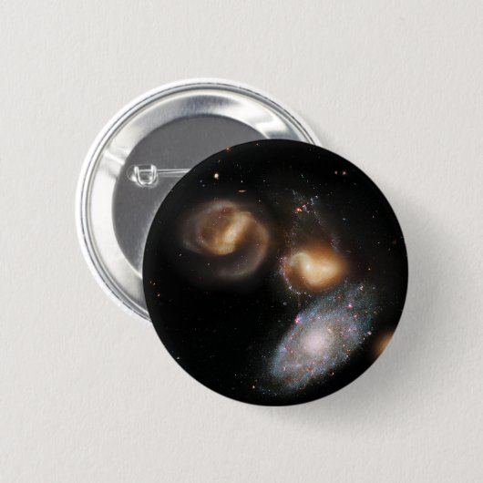 Stephans Quintet-Galaxien Button (Vorne & Hinten)