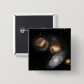 Stephans Quintet-Galaxien Button (Vorne & Hinten)