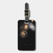 Stephans Quintet-Galaxien Gepäckanhänger (Vorderseite vertikal)