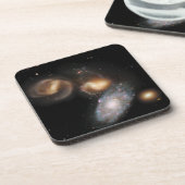 Stephans Quintet-Galaxien Getränkeuntersetzer (Linke Seite)