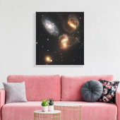 Stephans Quintet-Galaxien (Hubble Telescope) Leinwanddruck (Insitu (Wohnzimmer))