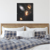 Stephans Quintet-Galaxien (Hubble Telescope) Leinwanddruck (Insitu (Schlafzimmer))