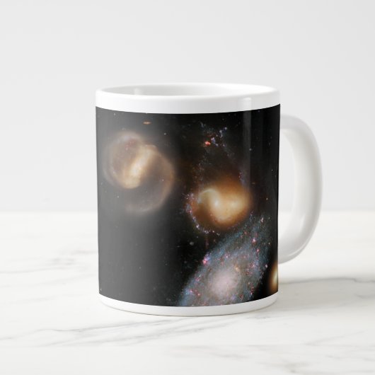 Stephans Quintet-Galaxien Jumbo-Tasse (Vorderseite Rechts)