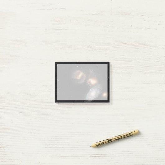 Stephans Quintet-Galaxien Post-it Klebezettel (Auf Schreibtisch)