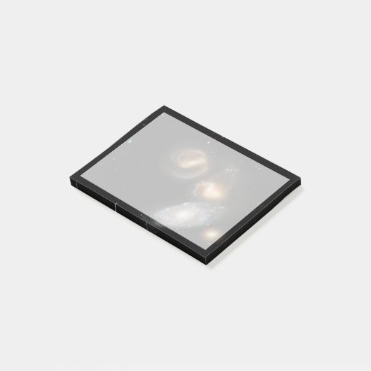 Stephans Quintet-Galaxien Post-it Klebezettel (angewinkelt)