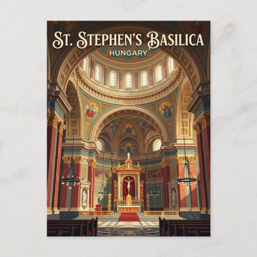 Stephansbasilika Ungarn Postkarte (Vorderseite)