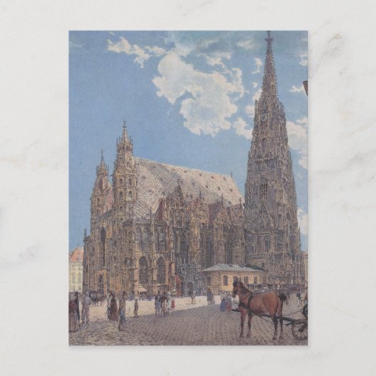 Stephansdom in Wien von Rudolf Postkarte (Vorderseite)