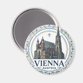 Stephansdom Österreich Magnet (Vorderseite/Rückseite)