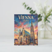 Stephansdom Österreich Postkarte (Stehend Vorderseite)