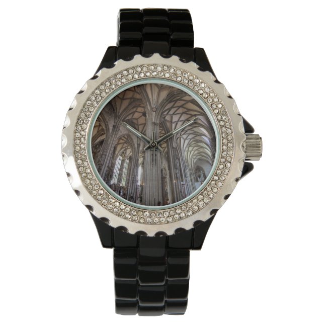 Stephansdom, Wien Österreich Armbanduhr (Vorderseite)
