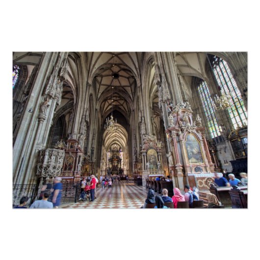 Stephansdom, Wien Österreich Poster (Vorderseite)