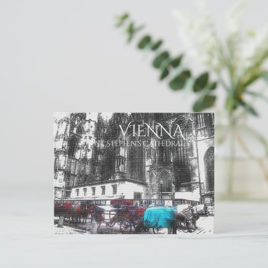 Stephansdom, Wien Postkarte (Stehend Vorderseite)