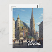 Stephansplatz Vienna Austria Travel Postkarte (Vorne/Hinten)