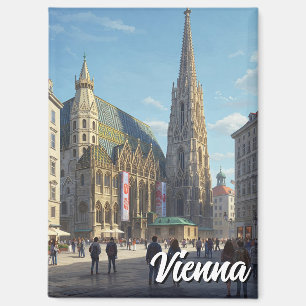 Stephansplatz Wien Österreich Reisen Magnet