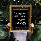 Stephen Covey Motivierend Zitat Schwarz & Weiß Poster