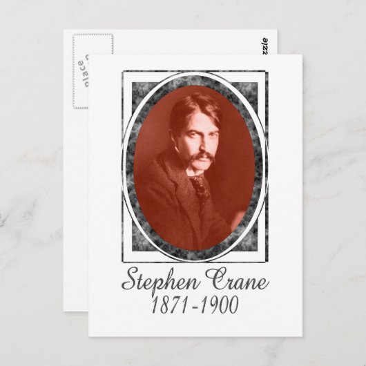 Stephen Crane Postkarte (Vorne/Hinten)