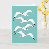 Stephen der Möwe Karte (Gelbe Blume)