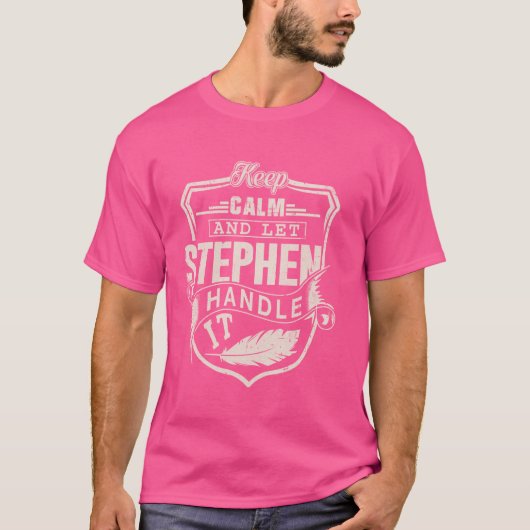 Stephen First Name Shirt Stephen Name Birthday (Vorderseite)