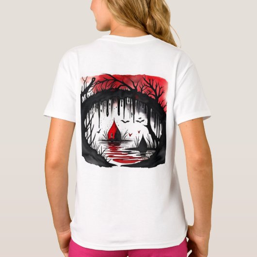 Stephen Gimmel style, dessin, aquarelle, aquarelle T-Shirt (Rückseite)