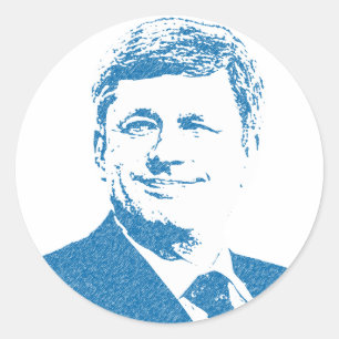 Stephen Harper Logo Runder Aufkleber