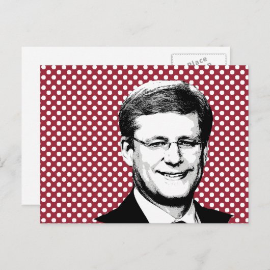 Stephen Harper Postkarte (Vorne/Hinten)