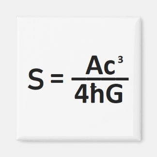 Stephen Hawkin Black Hole Entropy Formula Magnet