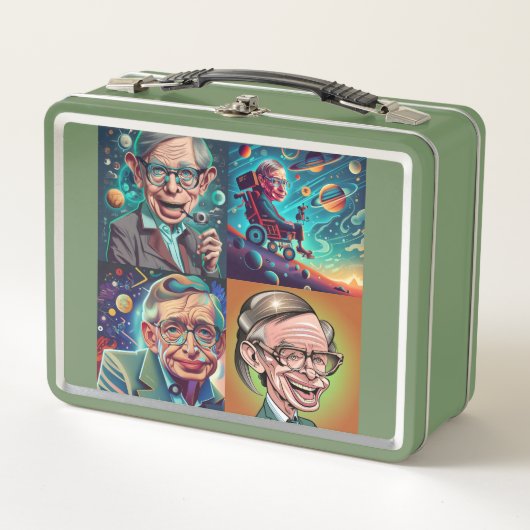 Stephen Hawking Genius Metall Brotdose (Vorderseite)