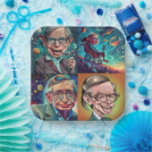 Stephen Hawking Genius Pappteller (Party)