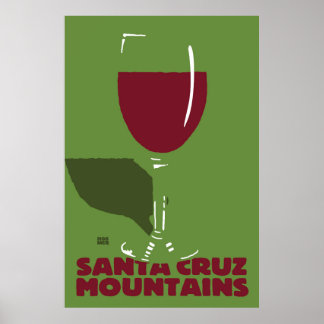 Stephen Hosmer's Santa Cruz Mountains Weinposter Poster