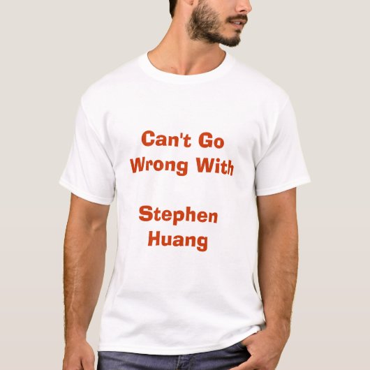 Stephen Huang T-Shirt (Vorderseite)