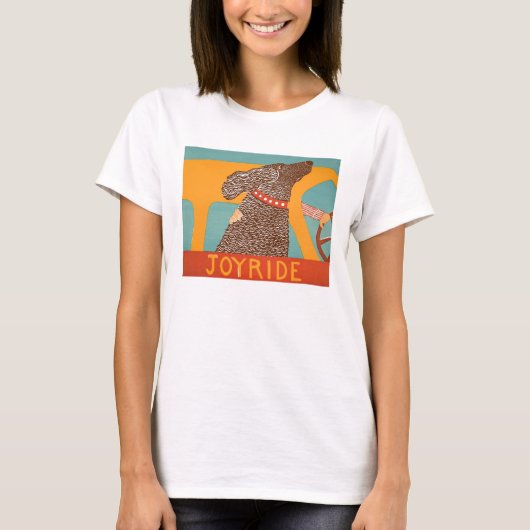 Stephen Huneck t- Shirt Joyride with Chocolate Lab (Vorderseite)