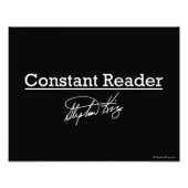 Stephen King, Constant Reader Fotodruck (Vorne)