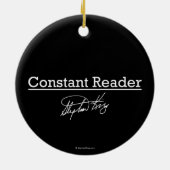 Stephen King, konstanter Leser Keramik Ornament (Hinten)