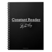 Stephen King, konstanter Leser Notizblock (Vorderseite)
