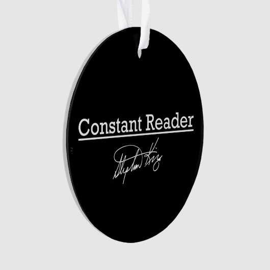 Stephen King, konstanter Leser Ornament (Vorderseite)