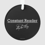 Stephen King, konstanter Leser Ornament (Rückseite)