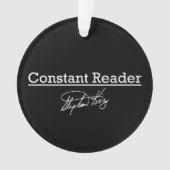 Stephen King, konstanter Leser Ornament (Vorderseite)