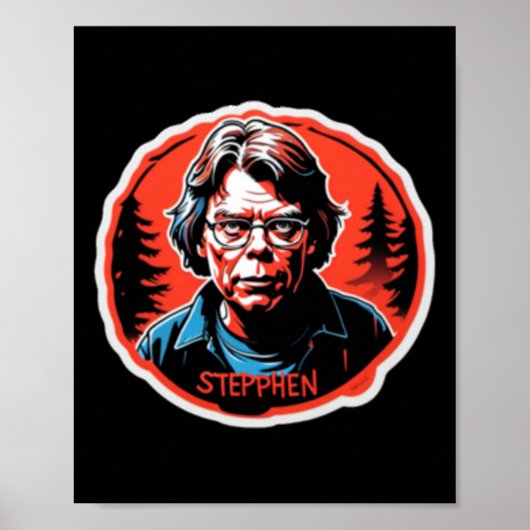 Stephen King Sticker Poster (Vorne)