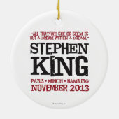 Stephen Kings Euroausflug Keramik Ornament (Hinten)