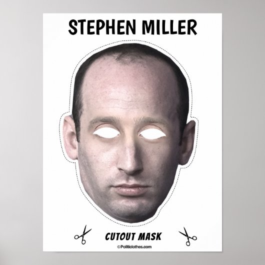 STEPHEN MILLER Halloween Mask Poster (Vorne)