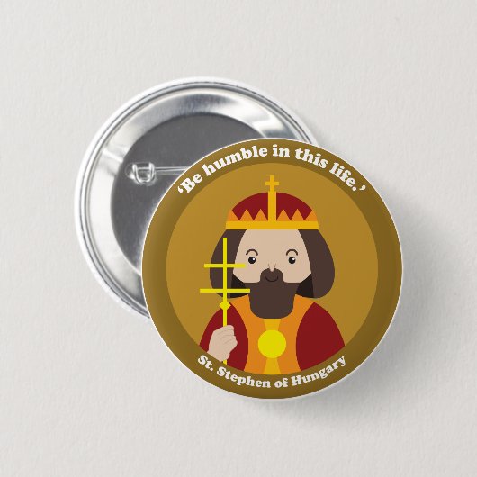 Stephen von Ungarn Button (Vorne & Hinten)