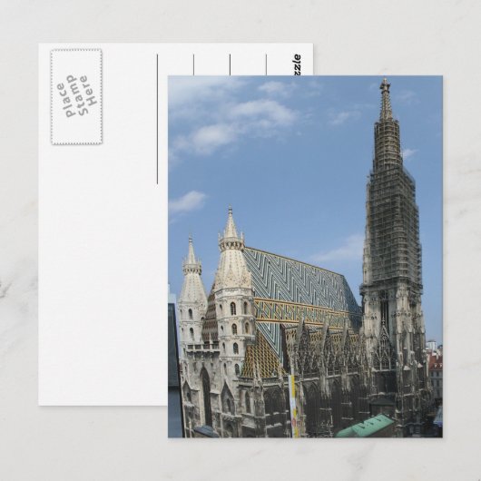 Stephen's Cathedral Domkirche St. Stephan Postkarte (Vorne/Hinten)