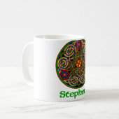 Stephens Celtic-Knoten Kaffeetasse (Vorderseite Links)
