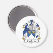 Stephens Familienwappen Magnet (Vorderseite/Rückseite)